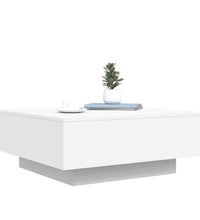 Couchtisch Weiß 80x80x31 cm Holzwerkstoff