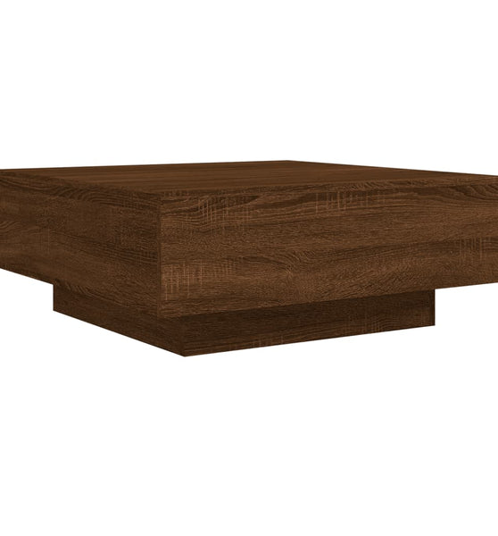 Couchtisch Braun Eichen-Optik 80x80x31 cm Holzwerkstoff