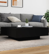 Couchtisch Schwarz 100x100x31 cm Holzwerkstoff
