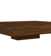 Couchtisch mit LED-Leuchten Braun Eichen-Optik 85x55x31 cm