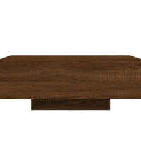 Couchtisch mit LED-Leuchten Braun Eichen-Optik 85x55x31 cm