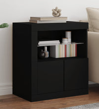 Sideboard mit LED-Leuchten Schwarz 60,5x37x67 cm