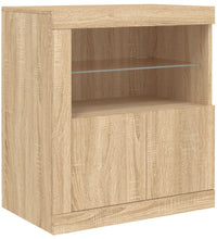 Sideboard mit LED-Leuchten Sonoma-Eiche 60,5x37x67 cm