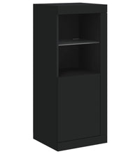 Sideboard mit LED-Leuchten Schwarz 41x37x100 cm