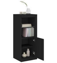 Sideboard mit LED-Leuchten Schwarz 41x37x100 cm