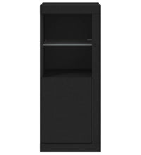 Sideboard mit LED-Leuchten Schwarz 41x37x100 cm