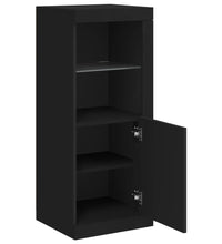 Sideboard mit LED-Leuchten Schwarz 41x37x100 cm