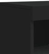 Sideboard mit LED-Leuchten Schwarz 41x37x100 cm