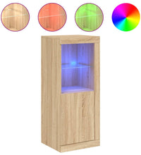 Sideboard mit LED-Leuchten Sonoma-Eiche 41x37x100 cm