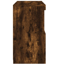 Sideboard mit LED-Leuchten Räuchereiche 60x37x67 cm