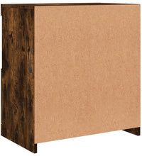 Sideboard mit LED-Leuchten Räuchereiche 60x37x67 cm