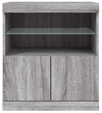 Sideboard mit LED-Leuchten Grau Sonoma 60x37x67 cm