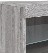 Sideboard mit LED-Leuchten Grau Sonoma 60x37x67 cm