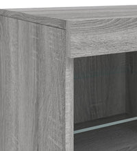 Sideboard mit LED-Leuchten Grau Sonoma 81x37x67 cm