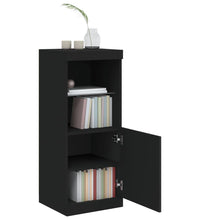 Sideboard mit LED-Leuchten Schwarz 41x37x100 cm