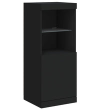 Sideboard mit LED-Leuchten Schwarz 41x37x100 cm