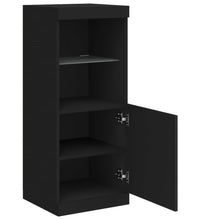 Sideboard mit LED-Leuchten Schwarz 41x37x100 cm