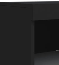 Sideboard mit LED-Leuchten Schwarz 41x37x100 cm