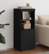 Sideboard mit LED-Leuchten Schwarz 41x37x100 cm