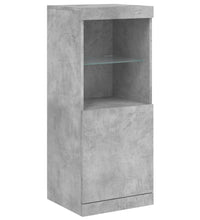 Sideboard mit LED-Leuchten Betongrau 41x37x100 cm