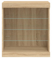 Sideboard mit LED-Leuchten Sonoma-Eiche 60,5x37x67 cm