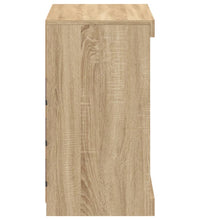 Sideboard mit LED-Leuchten Sonoma-Eiche 60,5x37x67 cm