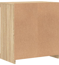 Sideboard mit LED-Leuchten Sonoma-Eiche 60,5x37x67 cm