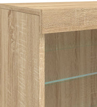 Sideboard mit LED-Leuchten Sonoma-Eiche 60,5x37x67 cm