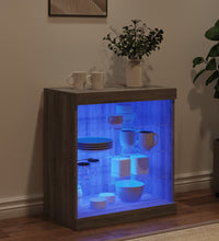 Sideboard mit LED-Leuchten Grau Sonoma 60,5x37x67 cm