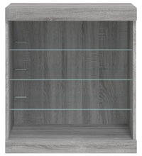 Sideboard mit LED-Leuchten Grau Sonoma 60,5x37x67 cm