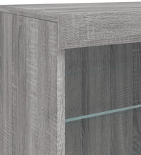 Sideboard mit LED-Leuchten Grau Sonoma 60,5x37x67 cm