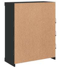 Sideboard mit LED-Leuchten Schwarz 81x37x100 cm