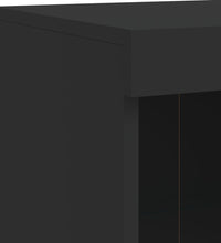 Sideboard mit LED-Leuchten Schwarz 81x37x100 cm