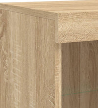 Sideboard mit LED-Leuchten Sonoma-Eiche 81x37x100 cm