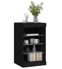 Sideboard mit LED-Leuchten Schwarz 41x37x67 cm