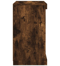 Sideboard mit LED-Leuchten Räuchereiche 41x37x67 cm