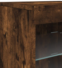 Sideboard mit LED-Leuchten Räuchereiche 41x37x67 cm
