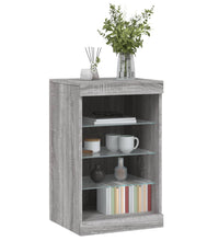 Sideboard mit LED-Leuchten Grau Sonoma 41x37x67 cm