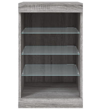 Sideboard mit LED-Leuchten Grau Sonoma 41x37x67 cm