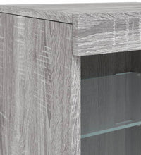 Sideboard mit LED-Leuchten Grau Sonoma 41x37x67 cm