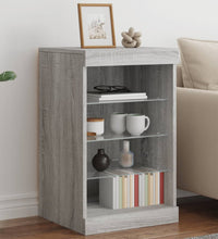 Sideboard mit LED-Leuchten Grau Sonoma 41x37x67 cm