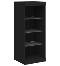 Sideboard mit LED-Leuchten Schwarz 41x37x100 cm