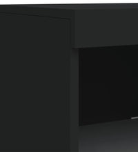 Sideboard mit LED-Leuchten Schwarz 41x37x100 cm