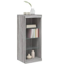 Sideboard mit LED-Leuchten Grau Sonoma 41x37x100 cm