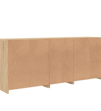 Sideboard mit LED-Leuchten Sonoma-Eiche 162x37x67 cm