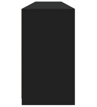Sideboard mit LED-Leuchten Schwarz 181,5x37x67 cm