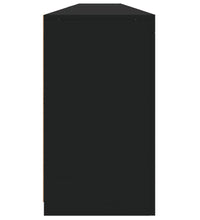 Sideboard mit LED-Leuchten Schwarz 283x37x67 cm