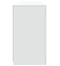 Sideboard mit LED-Leuchten Weiß 181,5x37x67 cm