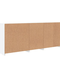 Sideboard mit LED-Leuchten Weiß 181,5x37x67 cm