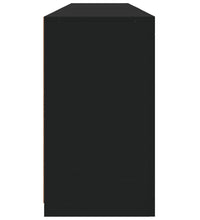 Sideboard mit LED-Leuchten Schwarz 181,5x37x67 cm